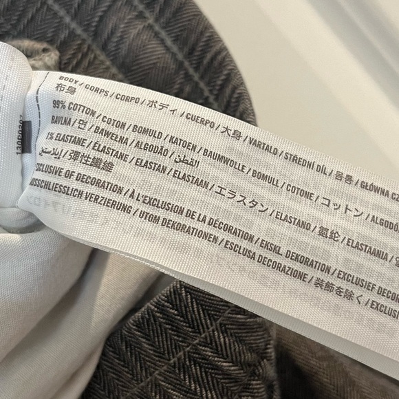 Abercrombie & Fitch Skinny Taper Stretch Pull On Pants Elastic Waist Sz M Brown - Picture 9 of 9